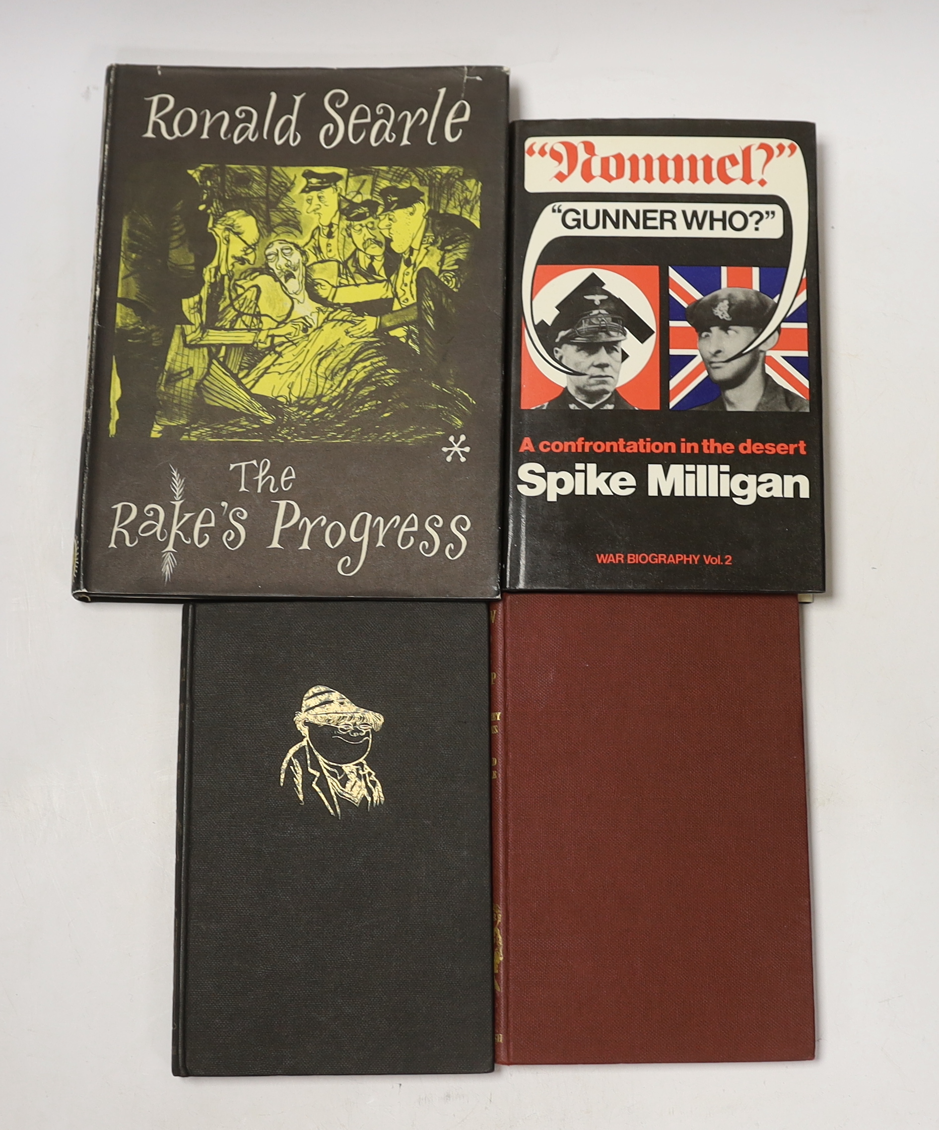 Milligan, Spike - Puckoon. 1st edition. illus., half title; publisher's cloth and d/wrapper. 1963; Milligan, Spike - Adolf Hitler: my part in his downfall. 1st edition. photo. and other illus.; publisher's cloth and d/wr